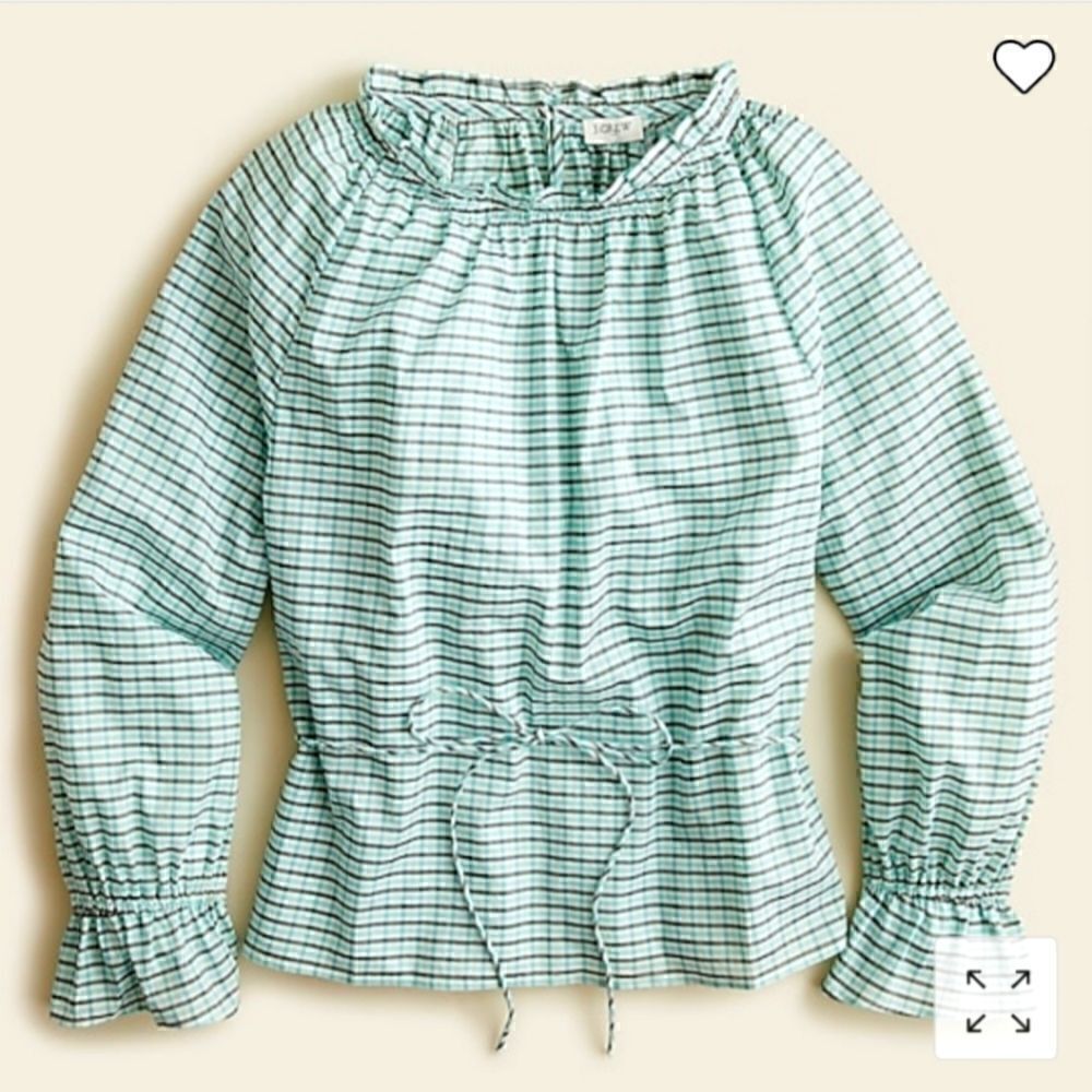 NWT J CREW Tie Waist Blouse
